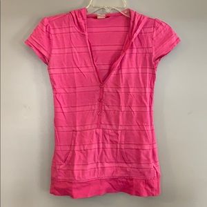 Union Bay Hooded Pink T-Shirt